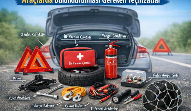 Araçlarda Bulundurulması Gereken Teçhizatlar