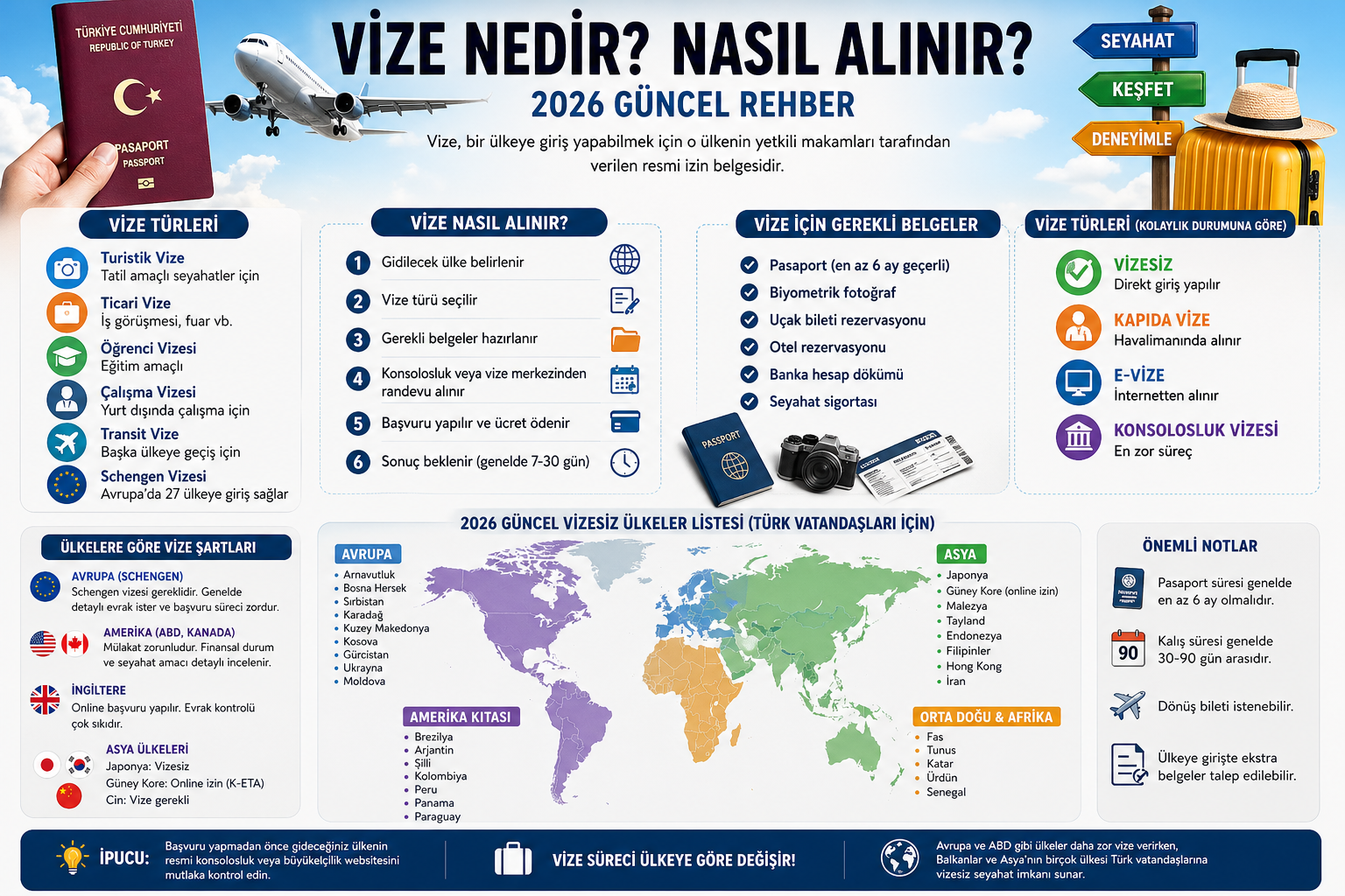 Vize Nedir? Nasıl Alınır? (2026 Güncel Rehber)