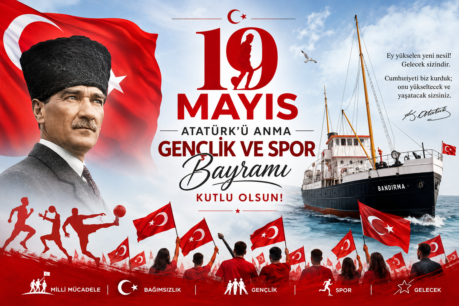 19 Mayıs Atatürk'ü Anma, Gençlik ve Spor Bayramı 2 19mayıs