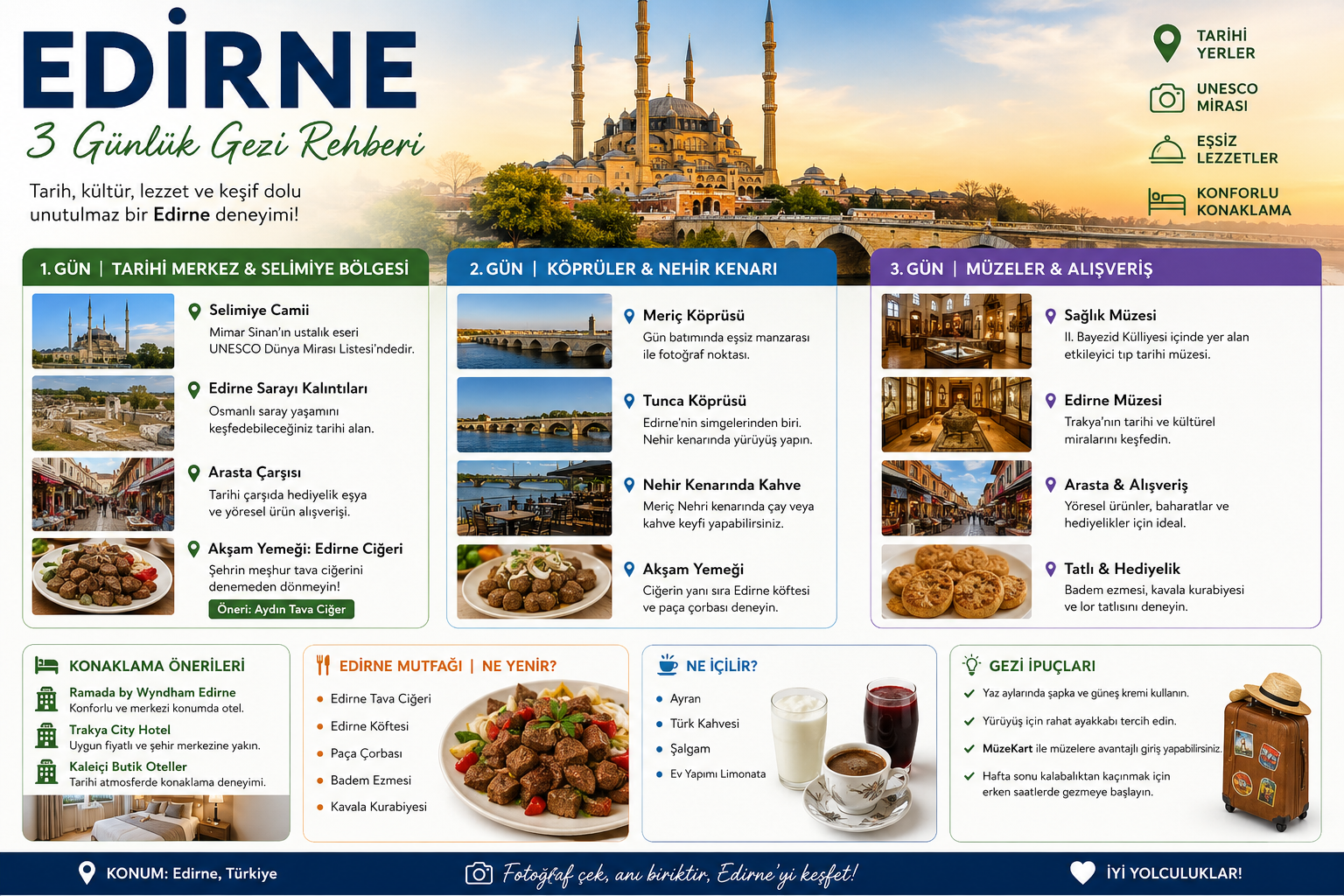 Edirne 3 Günlük Gezi Rehberi 2 EDİRNE