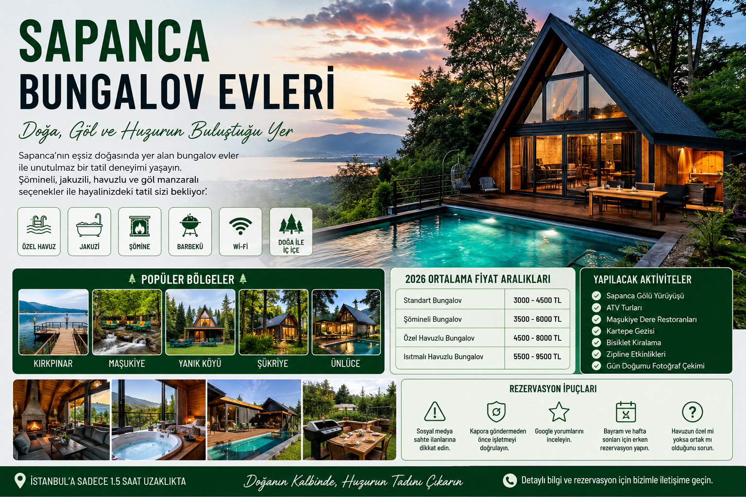Sapanca Bungalov Evleri Rehberi