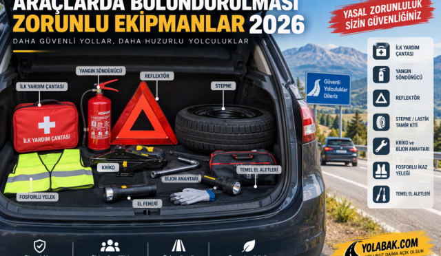 Araçlarda Bulundurulması Zorunlu Ekipmanlar 2026: Resmi Kaynaklara Göre Güncel Rehber